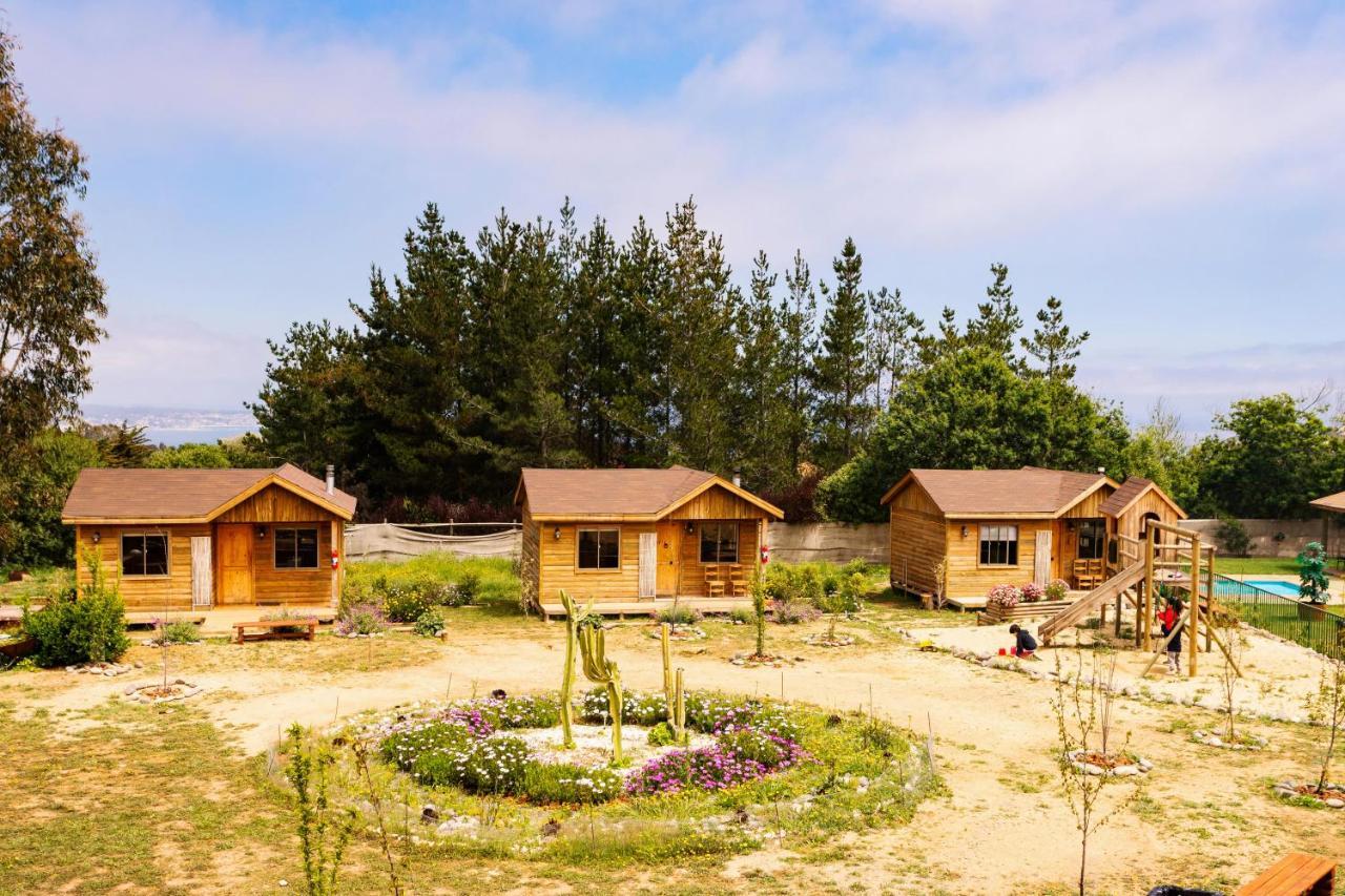 Cabana En Tunquen Con Parrilla, Fogon, Piscina Y Bosque 외부 사진