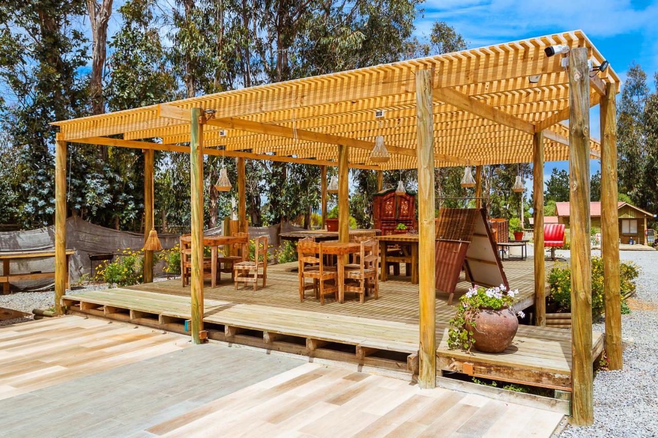 Cabana En Tunquen Con Parrilla, Fogon, Piscina Y Bosque 외부 사진
